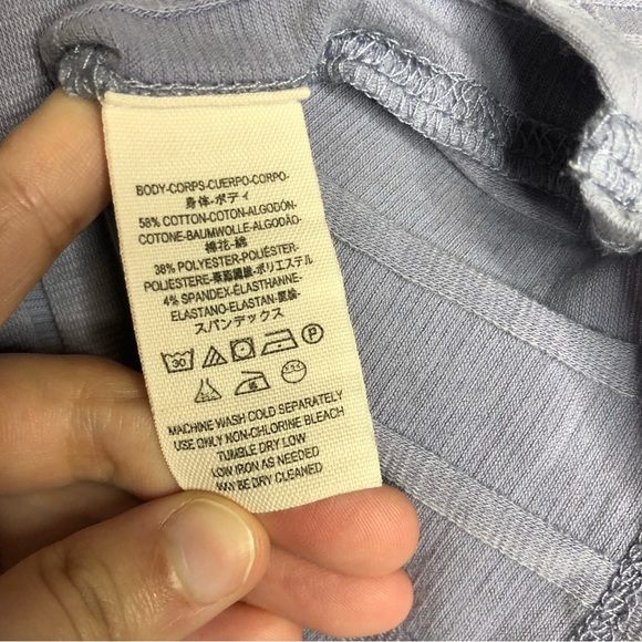 Free People We the Free Ahoy Ribbed T-Shirt in Valley Lilac Size Small‎ - Picture 5 of 7